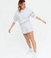 New Look Petite Pale Grey Jersey Shorts